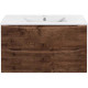 Тумба под раковину Vincea Mia Slim VMC-2MC900S1RW 90,1 см, подвесная, темное дерево