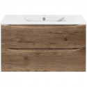 Тумба под раковину Vincea Mia Slim VMC-2MC900S1VO 90,1 см, подвесная, дуб винтаж