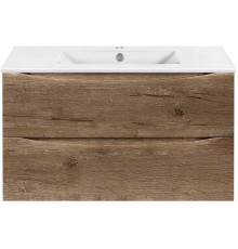 Тумба под раковину Vincea Mia Slim VMC-2MC900S1VO 90,1 см, подвесная, дуб винтаж
