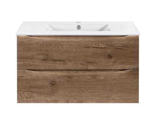 Тумба под раковину Vincea Mia Slim VMC-2MC900S1VO 90,1 см, подвесная, дуб винтаж