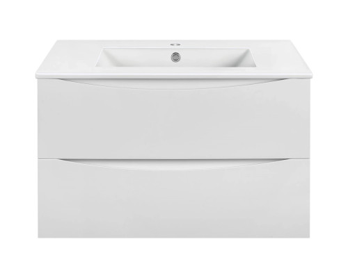 Тумба под раковину Vincea Mia VMC-2MC750GW 75,1 см, подвесная, белый глянец