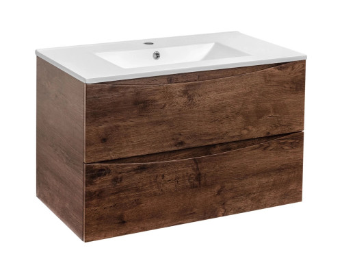 Тумба под раковину Vincea Mia VMC-2MC750RW 75,1 см, подвесная, темное дерево