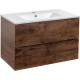 Тумба под раковину Vincea Mia VMC-2MC750RW 75,1 см, подвесная, темное дерево