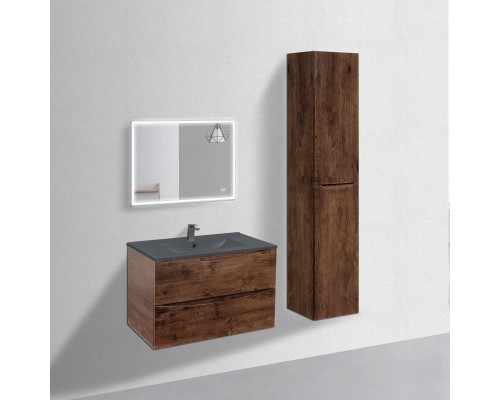 Тумба под раковину Vincea Mia VMC-2MC750RW 75,1 см, подвесная, темное дерево