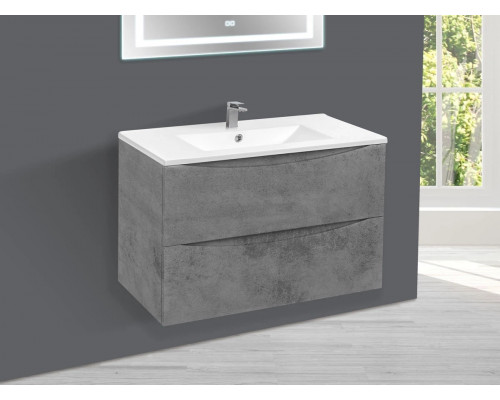 Тумба под раковину Vincea Mia VMC-2MC750BT 75,1 см, подвесная, бетон
