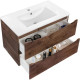 Тумба под раковину Vincea Mia VMC-2MC750RW 75,1 см, подвесная, темное дерево