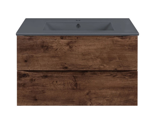 Тумба под раковину Vincea Mia VMC-2MC750RW 75,1 см, подвесная, темное дерево