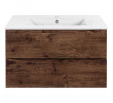 Тумба под раковину Vincea Mia VMC-2MC750RW 75,1 см, подвесная, темное дерево