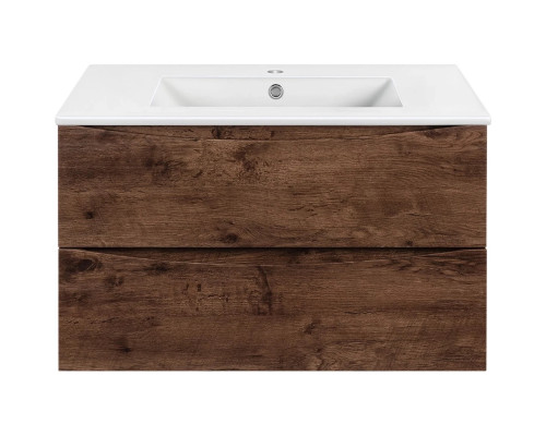 Тумба под раковину Vincea Mia VMC-2MC750RW 75,1 см, подвесная, темное дерево