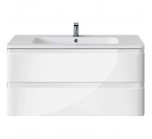 Тумба под раковину Vincea Alba VMC-1A100LW 99,4 см, подвесная, белый глянец