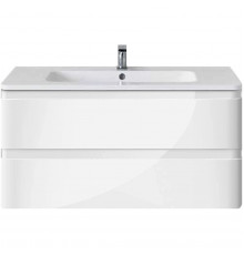 Тумба под раковину Vincea Alba VMC-1A100LW 99,4 см, подвесная, белый глянец