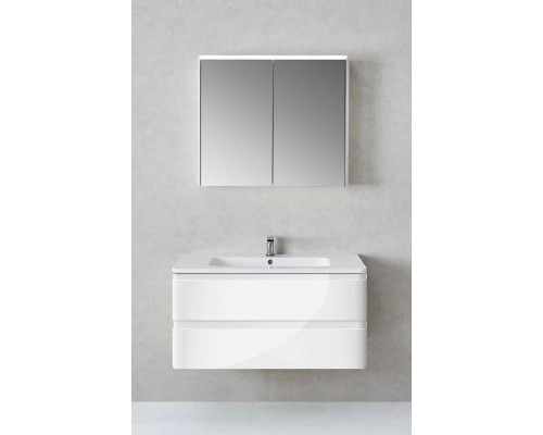 Тумба под раковину Vincea Alba VMC-1A100LW 99,4 см, подвесная, белый глянец