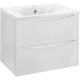 Тумба под раковину Vincea Mia VMC-2MA600GW 59,6 см, подвесная, белый глянец