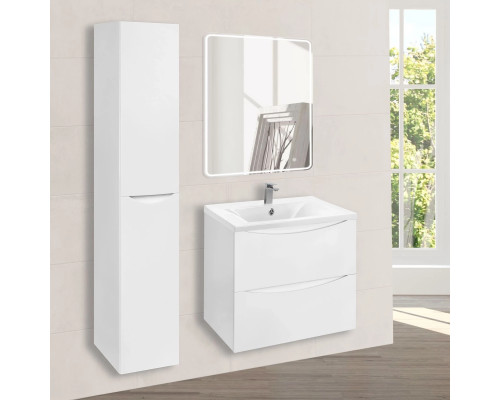 Тумба под раковину Vincea Mia VMC-2MA600GW 59,6 см, подвесная, белый глянец