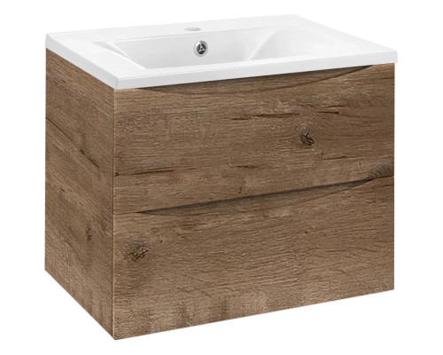 Тумба под раковину Vincea Mia VMC-2MA600VO 59,6 см, подвесная, дуб винтаж