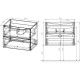 Тумба под раковину Vincea Mia VMC-2MA600RW 59,6 см, подвесная, темное дерево