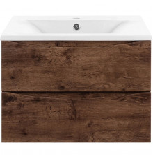 Тумба под раковину Vincea Mia VMC-2MA600RW 59,6 см, подвесная, темное дерево