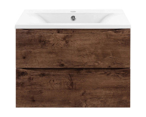 Тумба под раковину Vincea Mia VMC-2MA600RW 59,6 см, подвесная, темное дерево