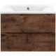 Тумба под раковину Vincea Mia VMC-2MA600RW 59,6 см, подвесная, темное дерево