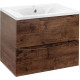 Тумба под раковину Vincea Mia VMC-2MA600RW 59,6 см, подвесная, темное дерево
