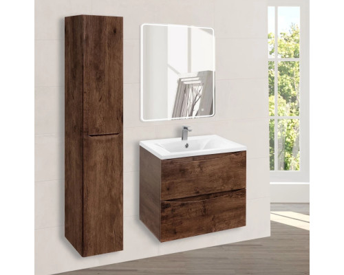 Тумба под раковину Vincea Mia VMC-2MA600RW 59,6 см, подвесная, темное дерево