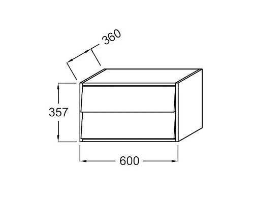 Купить Комод белый глянец 60 см Jacob Delafon Escale EB764-G1C в магазине сантехники Santeh-Crystal.ru