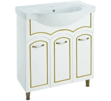 Тумба белый глянец золотая патина 67,3 см Bellezza Амелия 4630311000381