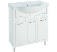 Тумба белый глянец серебряная патина 67,3 см Bellezza Амелия 4630311000398