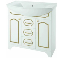 Тумба белый глянец золотая патина 82,7 см Bellezza Тиффани 4630514110382