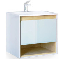 Тумба белый/дуб 61,6 см Jorno Glass Gla.01.62/P/W