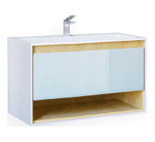 Тумба белый/дуб 96,6 см Jorno Glass Gla.01.97/P/W