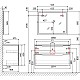 Купить Тумба антрацит 105,4 см Jorno Slide Sli.01.105/P/A в магазине сантехники Santeh-Crystal.ru