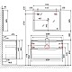 Купить Тумба белый 105,4 см Jorno Slide Sli.01.105/P/W в магазине сантехники Santeh-Crystal.ru