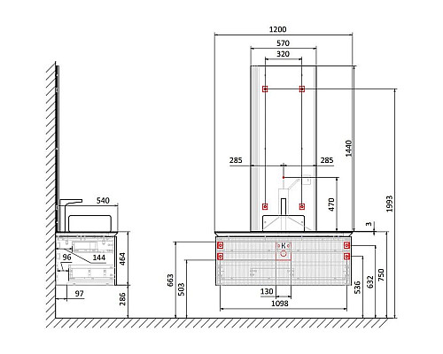Santeh-Crystal.ru: Тумба антрацит 120 см Jorno Strong Str.01.120/P/A Купить Тумба антрацит 120 см Jorno Strong Str.01.120/P/A в магазине сантехники Santeh-Crystal.ru
