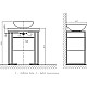 Купить Металлические напольные конструкции белый Velvex Gelou kmGEL.2-58 в магазине сантехники Santeh-Crystal.ru