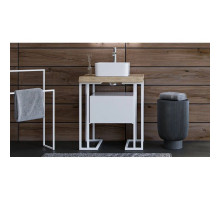 Металлические напольные конструкции белый Velvex Gelou kmGEL.2-58