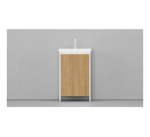 Тумба белый матовый/шатанэ 48,9 см Velvex Klaufs tnKLA.50.2D-617.216