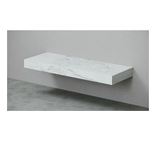 Столешница белый мрамор 140 см без отверстий Velvex Unique Unit st.UNI.140-630