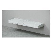 Столешница белый мрамор 160 см без отверстий Velvex Unique Unit st.UNI.160-630
