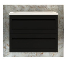 Тумба Nero Matt 73,6 см Art&Max Platino AM-Platino-750-2C-SO-NM