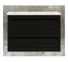 Тумба Nero Matt 89,8 см Art&Max Platino AM-Platino-900-2C-SO-NM