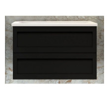 Тумба Nero Matt 99,3 см Art&Max Platino AM-Platino-1000-2C-SO-NM