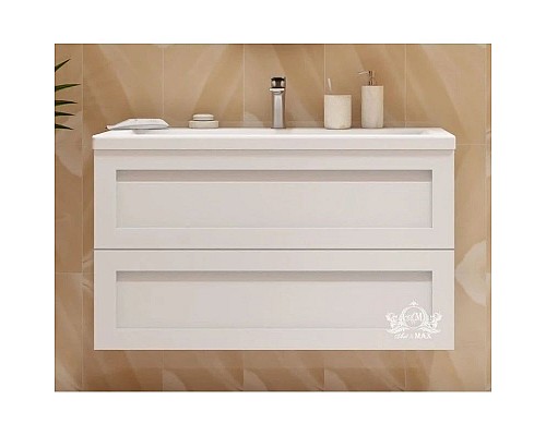 Купить Тумба Bianco Lucido 90 см Art&Max Platino AM-Platino-900-2C-SO-BL-Cer в магазине сантехники Santeh-Crystal.ru