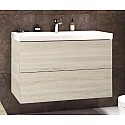 Тумба Rovere Chiaro Sonoma 89,6 см Art&Max Verona Push AM-Verona-Push-900-2C-SO-RS-TS