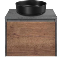 Тумба дуб табачный/бетон 60 см Vincea Mesa VMC-2MS600TB