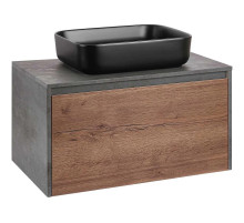 Тумба дуб табачный/бетон 80 см Vincea Mesa VMC-2MS800TB