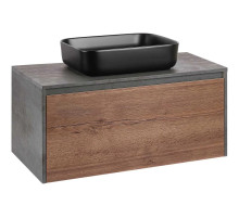 Тумба дуб табачный/бетон 100 см Vincea Mesa VMC-2MS100TB