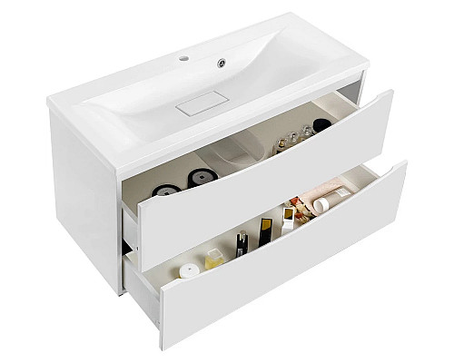 Тумба белый глянец 89 см Vincea Mia VMC-2MA900GW