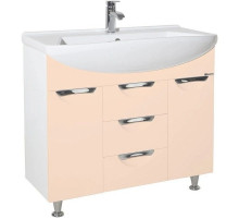 Тумба бежевый глянец/белый глянец 89 см Bellezza Альфа 4638815110070