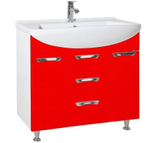 Тумба красный глянец/белый глянец 89 см Bellezza Альфа 4638815110032